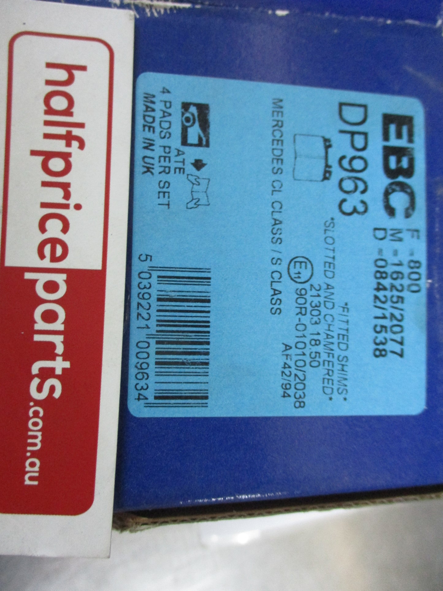 EBC Ultimax Front Brake Pad Set Suits BMW E34/E32/Mercedes Benz S-Class New Part