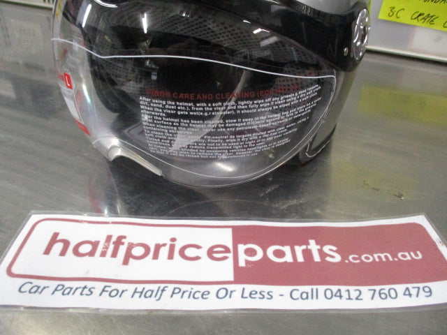 X-Rated Helmets Jet-X1 Silver XRH Large Helmet New Part