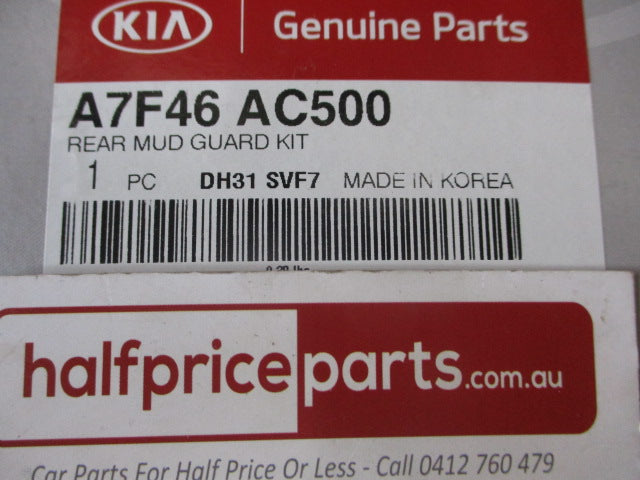 Kia Cerato Genuine Rear Mud Flap Set With Screws New Part