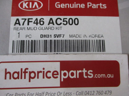 Kia Cerato Genuine Rear Mud Flap Set With Screws New Part
