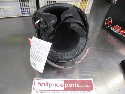 X-Rated Helmets Jet-X1 Silver XRH Large Helmet New Part