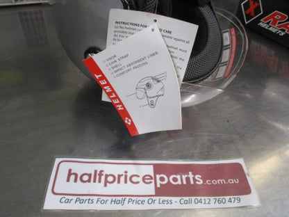 X-Rated Helmets Jet-X1 Silver XRH Large Helmet New Part