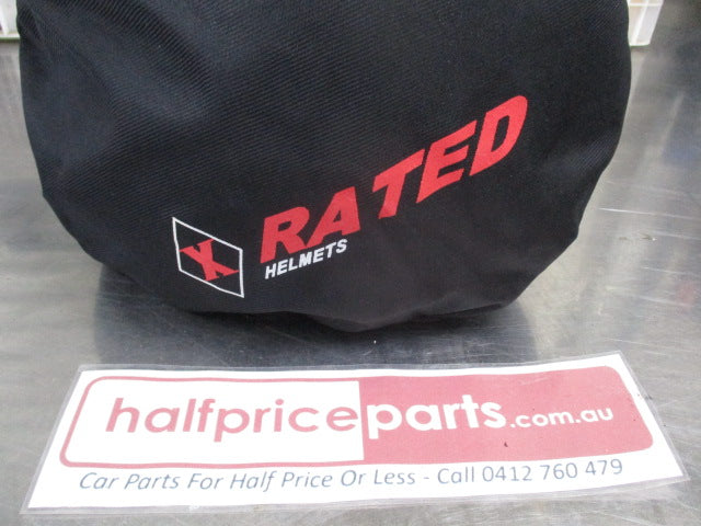 X-Rated Helmets Jet-X1 Silver XRH Large Helmet New Part