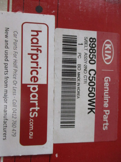 Kia Sorento Genuine Second Row Middle Seat Belt Assembly New Part