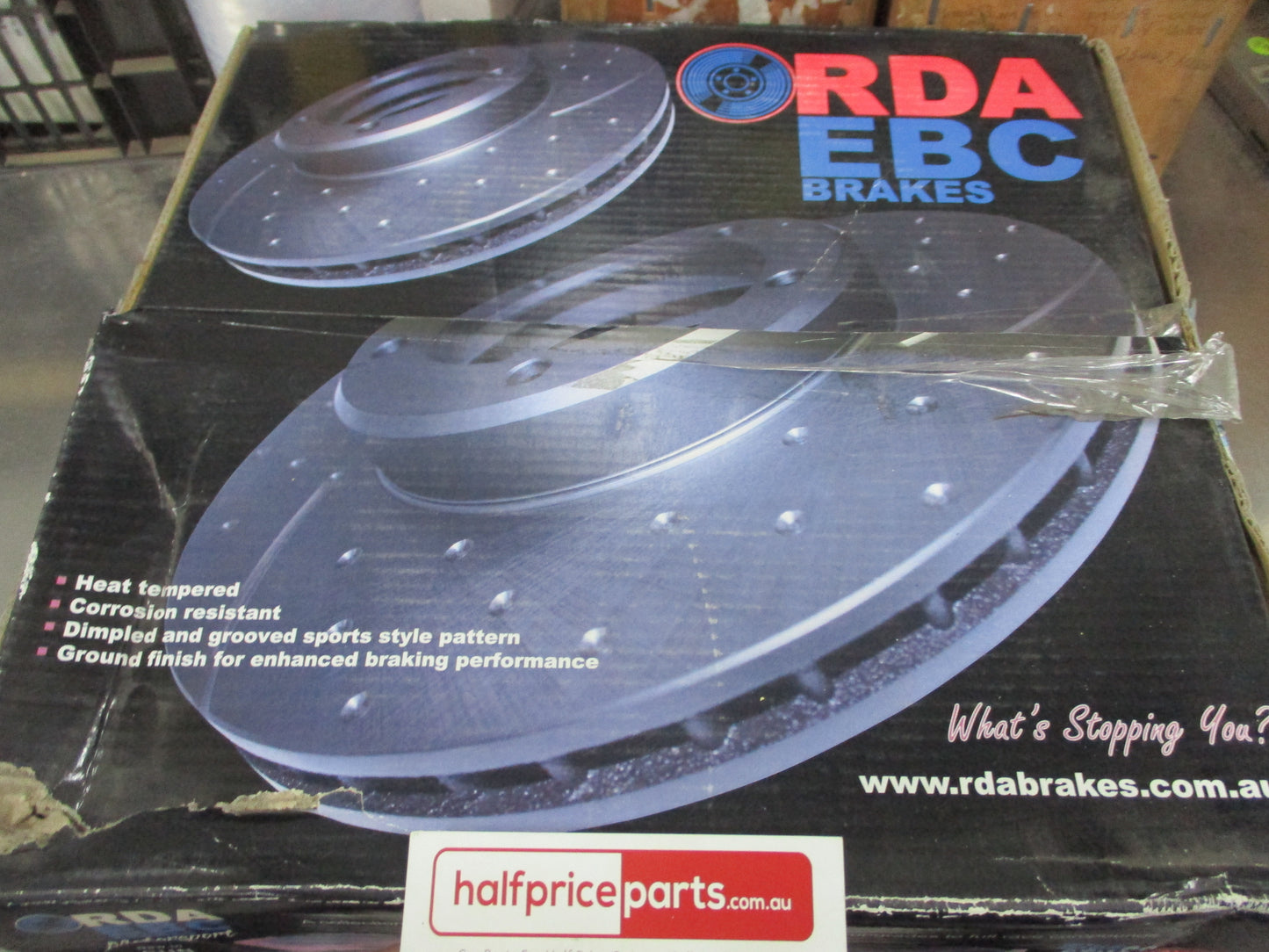 RDA Front Disc Brake Rotors Slotted-Dimpled Suits Models Nissan Navara D22 2WD New Part