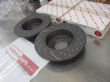 RDA Rear Disc Rotors (Pair) Slotted-Dimples Suits Audi A6 Quattro Series II 15 Inch Wheel New Part