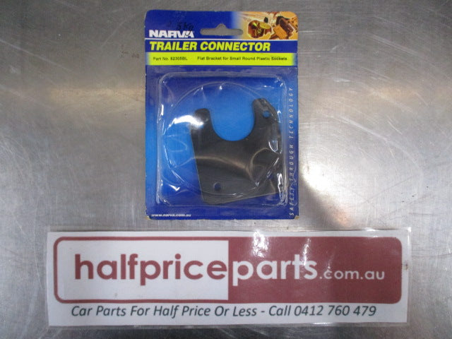 NARVA Trailer Connector Flat Bracket To Suit Small Round Metal Sockets New Part