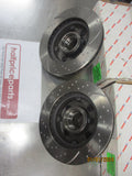 RDA Front Disc Rotors (Pair) Slotted-Dimpled Suits Ford Mustang New Part