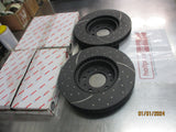 RDA Front Disc Rotors (Pair) Slotted-Dimpled Suits Volvo 850/C70/S70/V70/S New Part