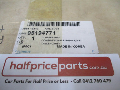 Holden Captiva Genuine Instrument Cluster Assy - New Part