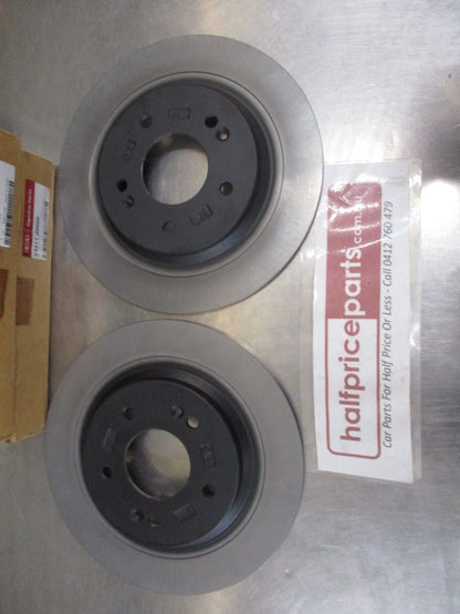 Kia Seltos Genuine Rear Brake Rotors (Pair) New Part
