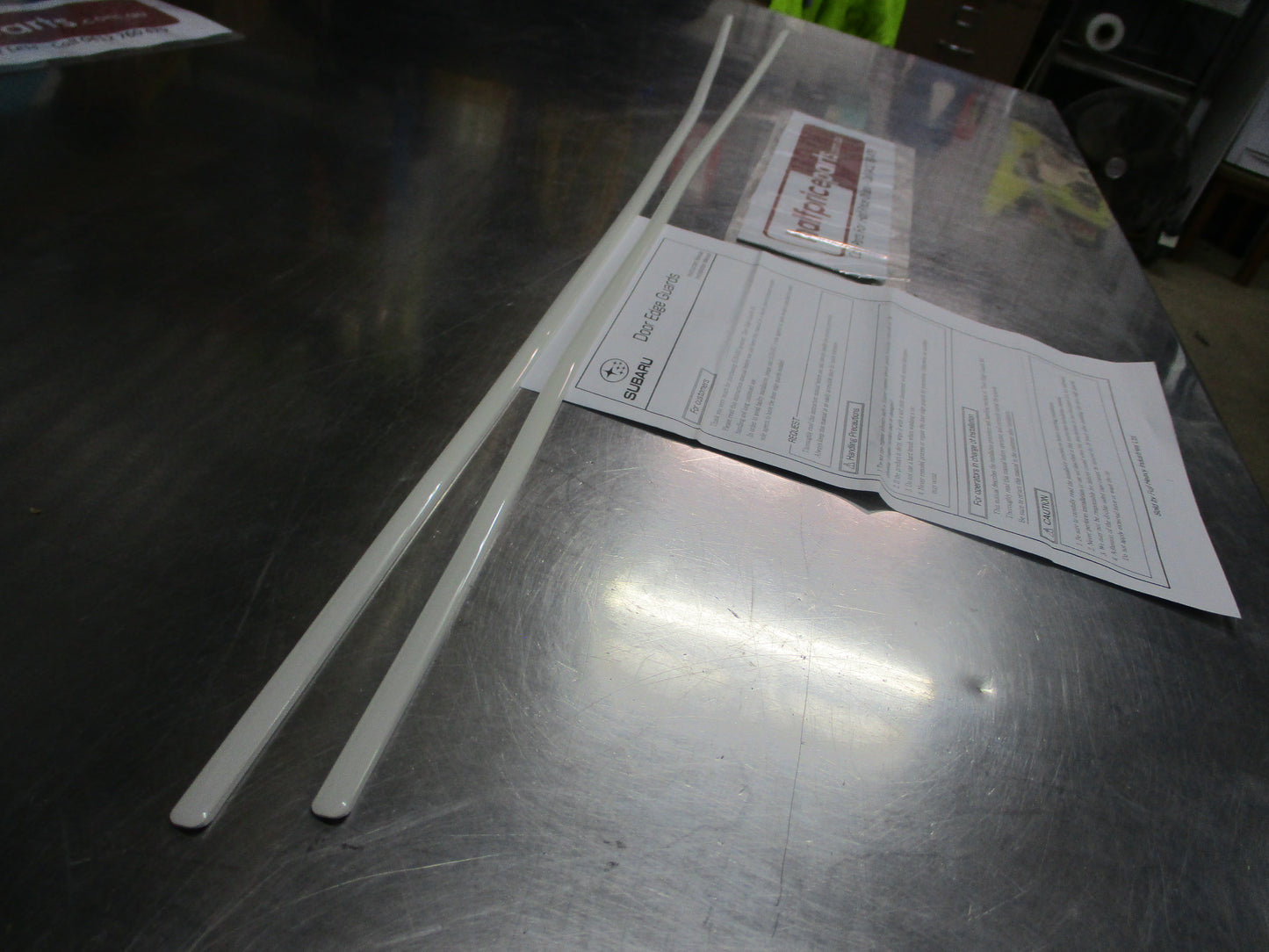 Subaru Impreza/XV Genuine Door Edge Molding In White x2 New Part
