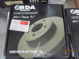 RDA Rear Disc Brake Rotors (Pair) Slotted-Dimpled Suits Volvo 760 New Part