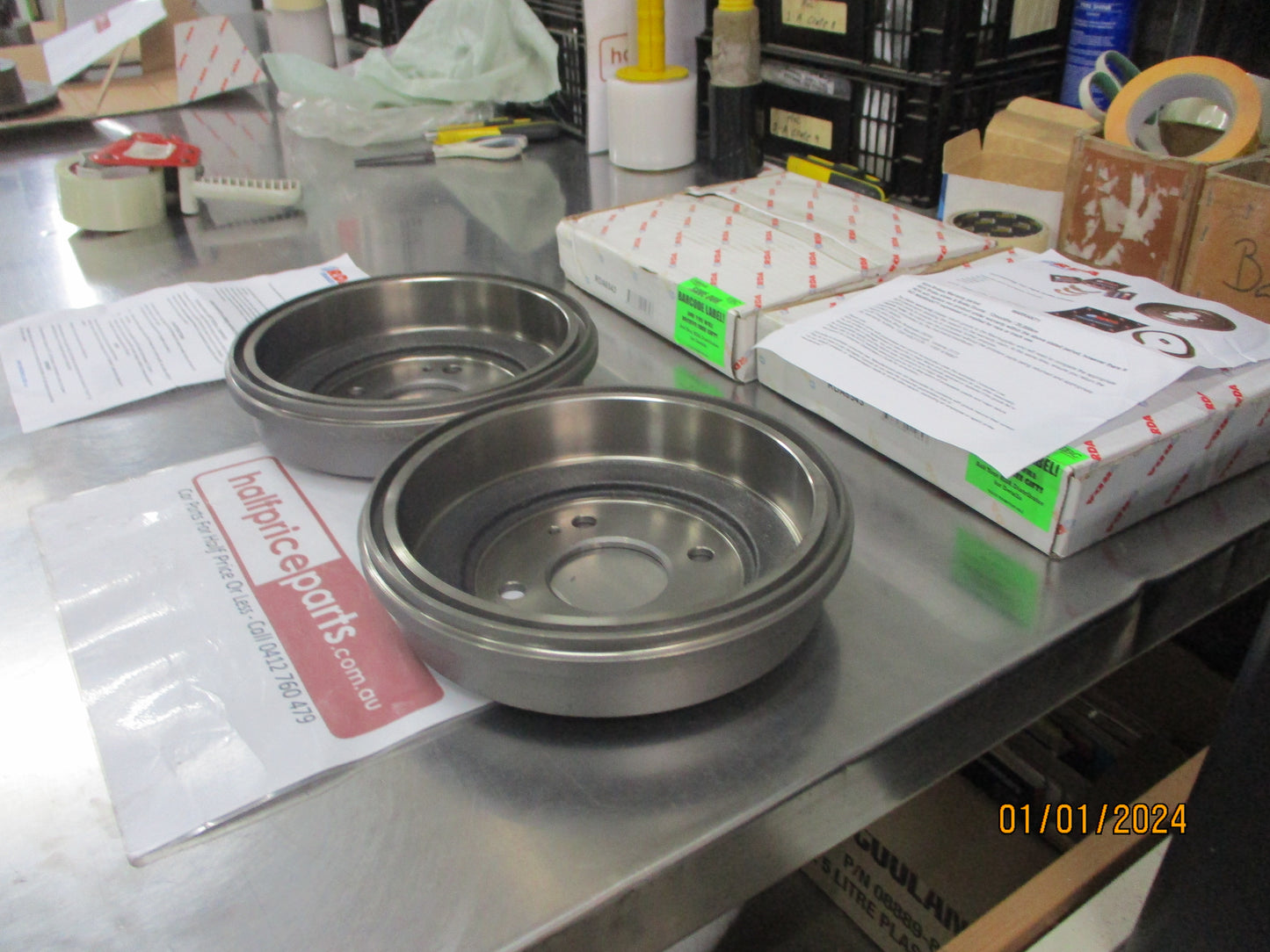 RDA Rear Brake Drums (Pair) Suits Honda Concerto 1.5Ltr New Part