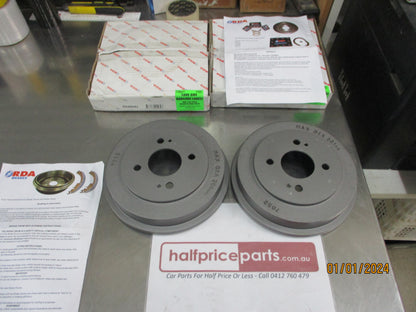 RDA Rear Brake Drums (Pair) Suits Honda Concerto 1.5Ltr New Part