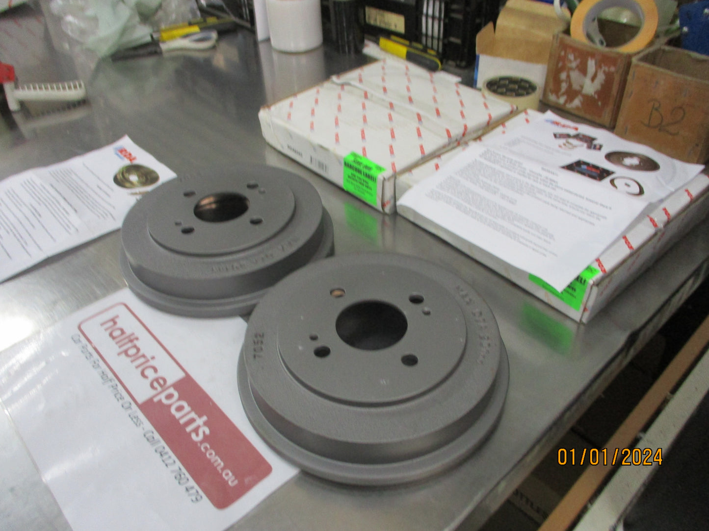 RDA Rear Brake Drums (Pair) Suits Honda Concerto 1.5Ltr New Part