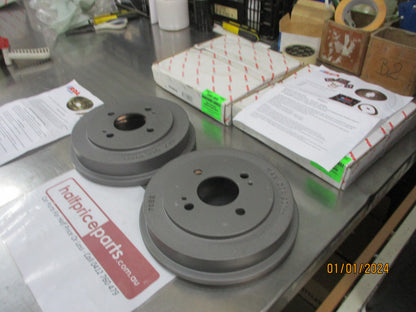 RDA Rear Brake Drums (Pair) Suits Honda Concerto 1.5Ltr New Part