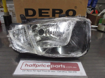 Depo Right Hand Headlight Assembly Suits Mitsubishi ML Triton Single Cab New Part