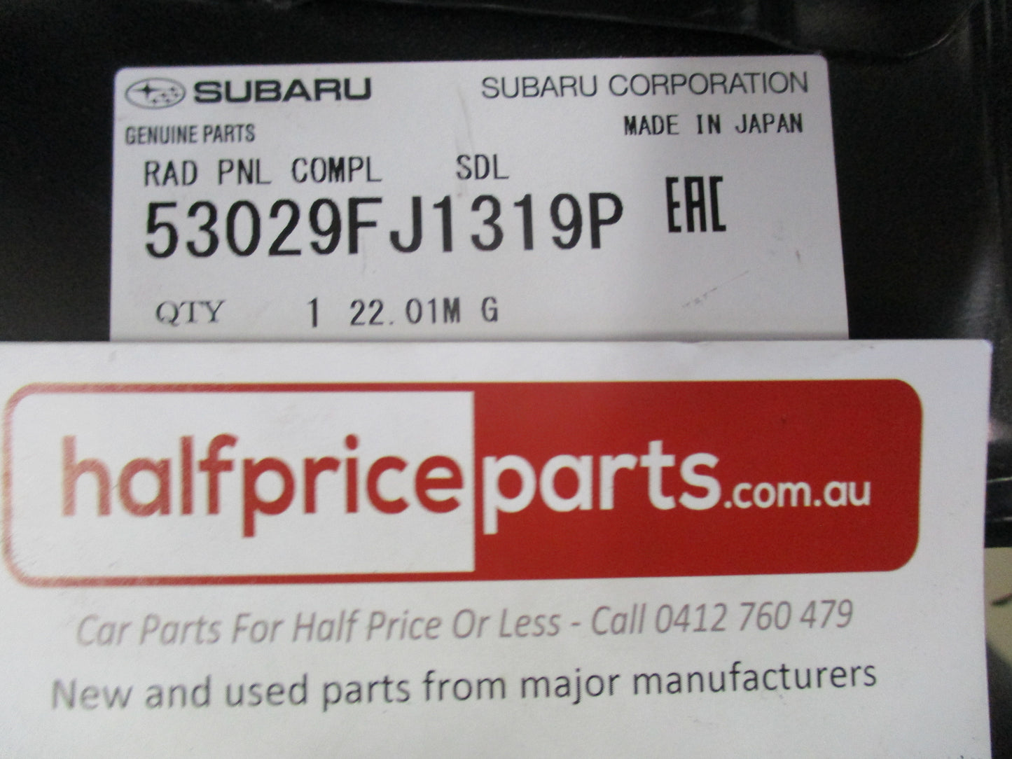Subaru WRX/STI Genuine Left Hand Radiator Support Side Panel New Part