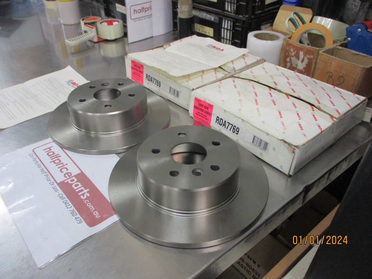 RDA Rear Disc Brake Rotors (Pair) Suits Toyota Avalon New Part