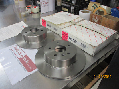 RDA Rear Disc Brake Rotors (Pair) Suits Toyota Avalon New Part