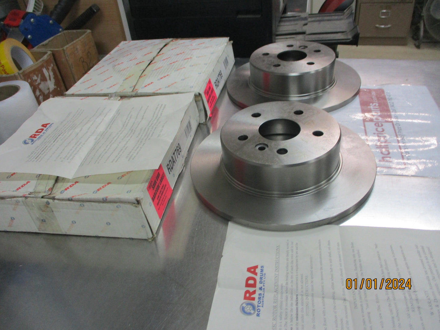 RDA Rear Disc Brake Rotors (Pair) Suits Toyota Avalon New Part