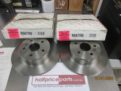 RDA Rear Disc Brake Rotors (Pair) Suits Toyota Avalon New Part