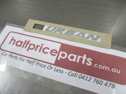 Suzuki Genuine URBAN Chrome Decal New Part