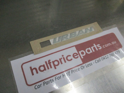 Suzuki Genuine URBAN Chrome Decal New Part