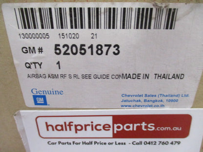 Holden RG Colorado Genuine Left Hand Curtain Airbag Assy - New Part