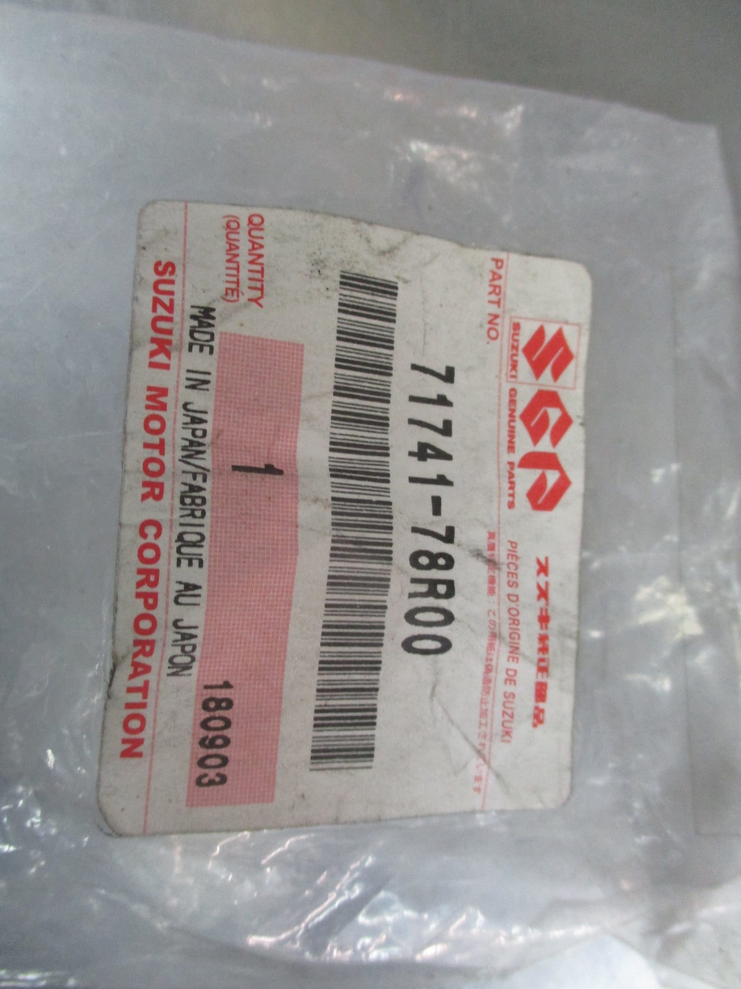 Suzuki Jimny Genuine Front Air Dam Skirt New Part