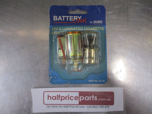 Battery Link 12Volt Illuminated Cigarette Lighter Complete Kit New Part