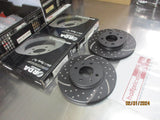 RDA Front Disc Rotors (Pair) Slotted-Dimpled Suits Hyundai Accent RB/Kia Rio New Part