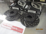 RDA Front Disc Rotors (Pair) Slotted-Dimpled Suits Hyundai Accent RB/Kia Rio New Part