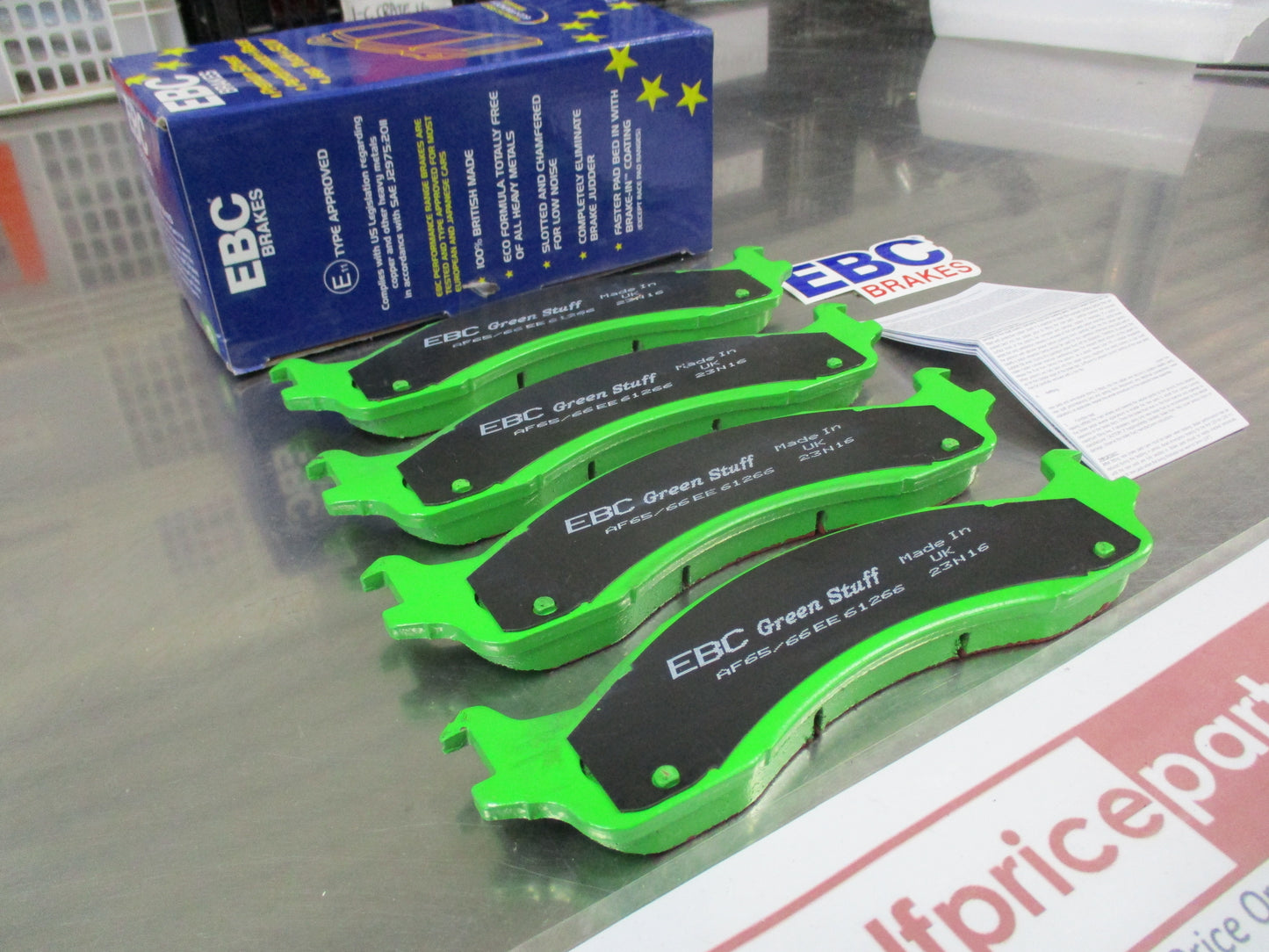 EBC Greenstuff Front Disc Brake Pad Set Suits Ford E-Series/F-Series New Part