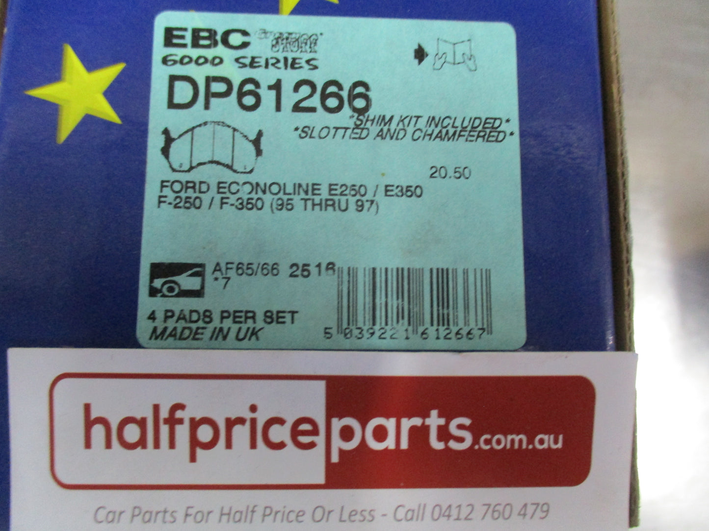 EBC Greenstuff Front Disc Brake Pad Set Suits Ford E-Series/F-Series New Part