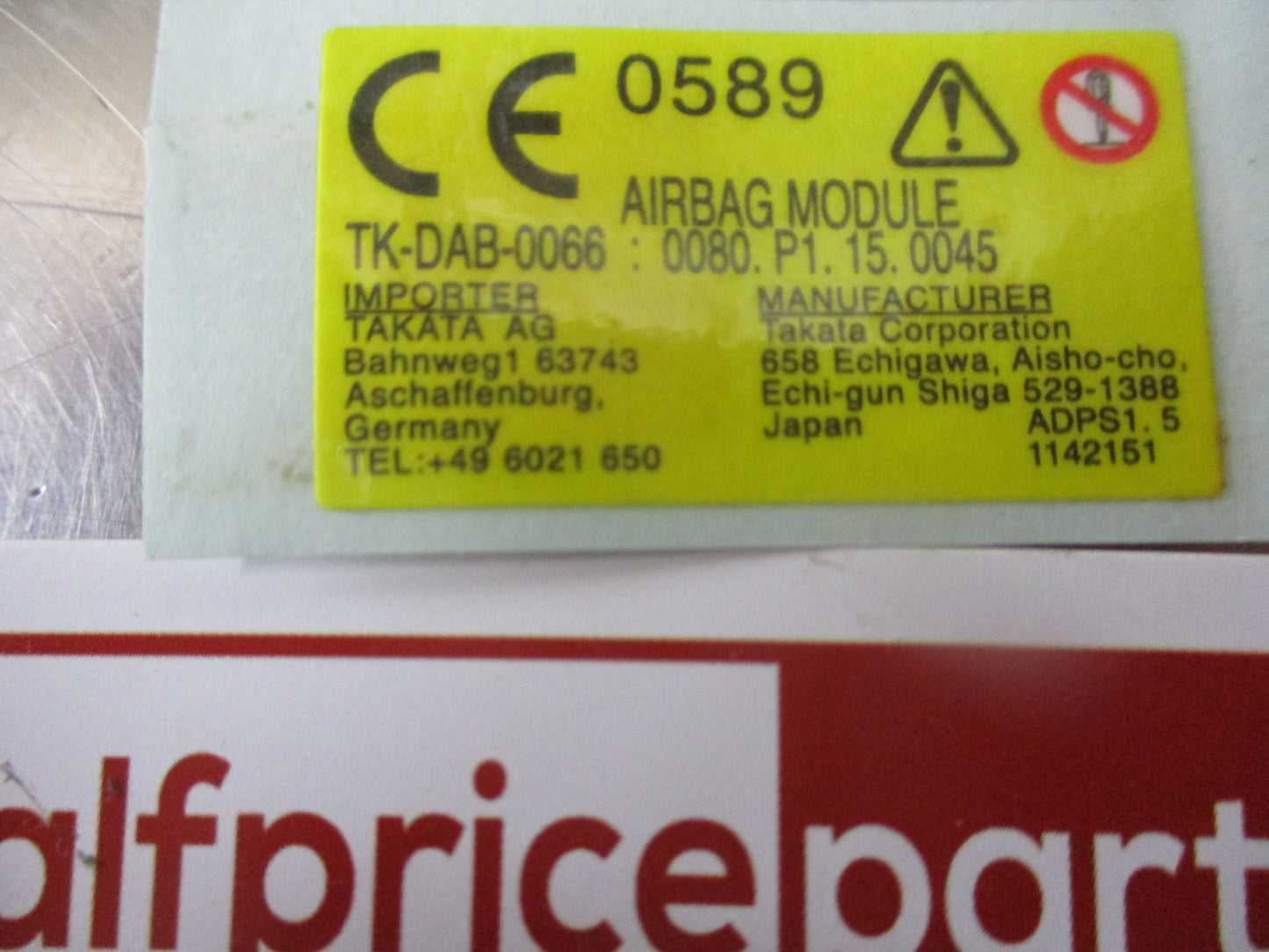 Honda CR-V Genuine Air Bag Steeing Wheel Activator New Part