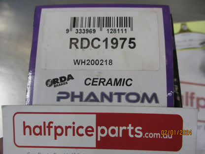 RDA Rear Ceramic Brake Pad Set Suits Audi/Lexus/Benz Sprinter/VW Crafter New Part