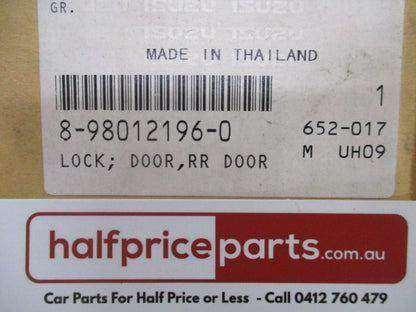 Holden RA Rodeo-RC Colorado Genuine Right Hand Rear Door Inner Assy - New Part