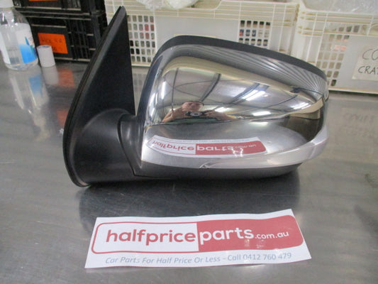 Holden RC Colorado Genuine Front Left Hand Chrome/Black Exterior Mirror W/Indicator - Used Part