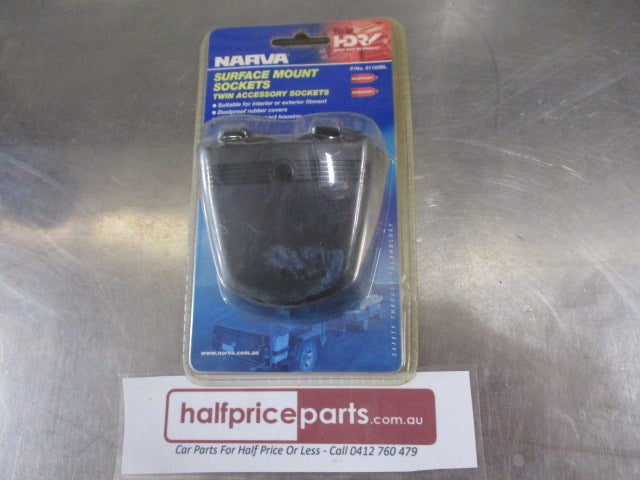 Narva 12 Volt Surface Mount Twin Accessory Sockets New Part