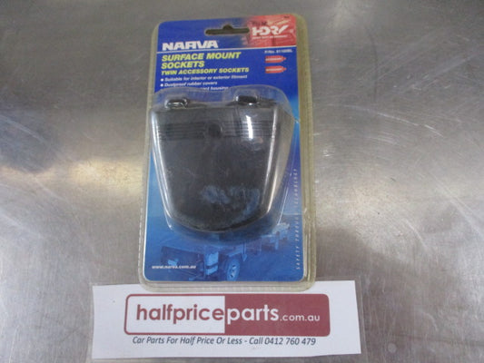 Narva 12 Volt Surface Mount Twin Accessory Sockets New Part