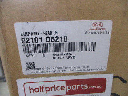 Kia Seltos Genuine Left Hand Front Head LED Light Assembly New Part