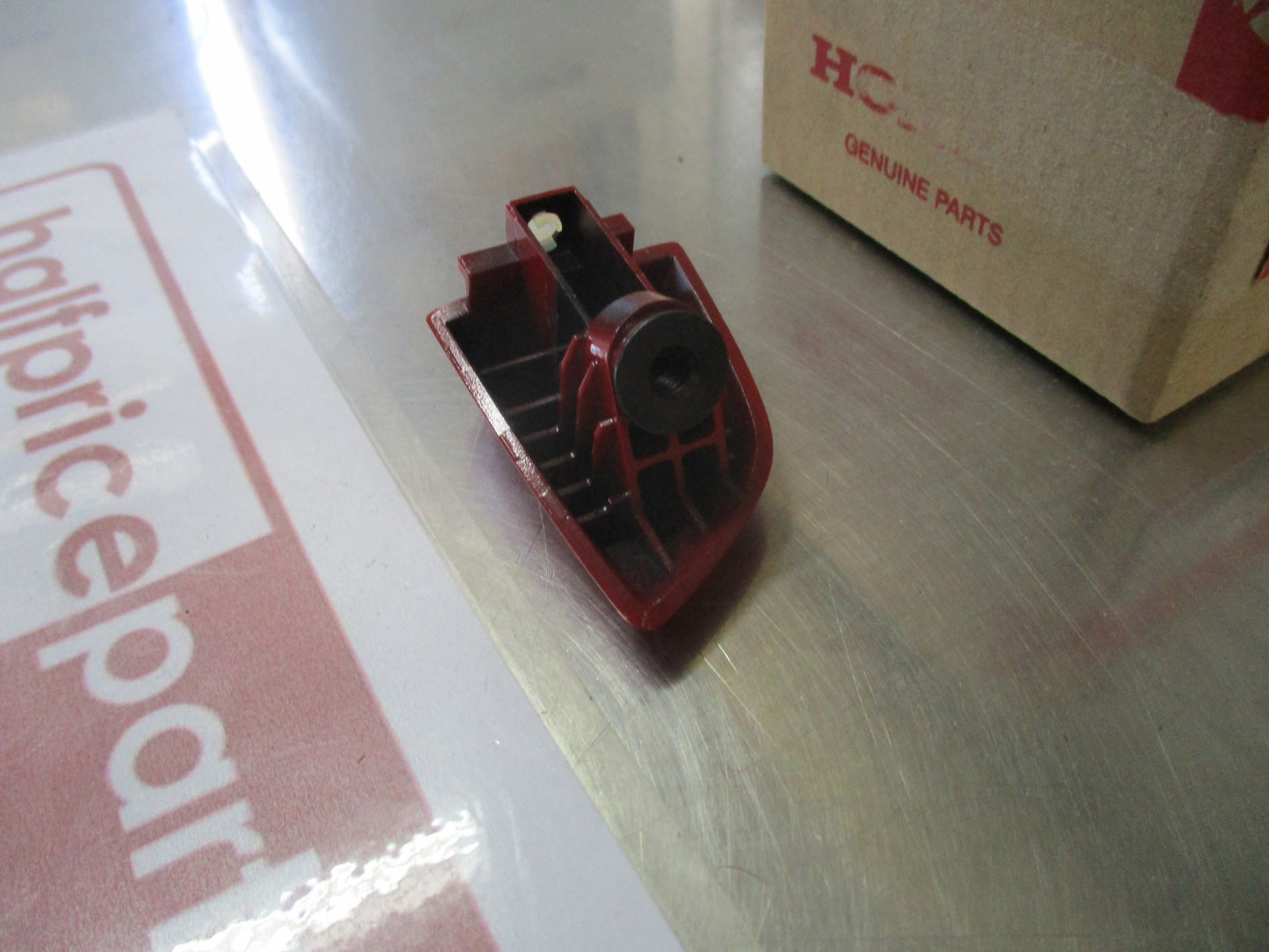 Honda Civic Genuine Rear Left Hand Exterior Door Handle Cover (Rallye Red) New Part