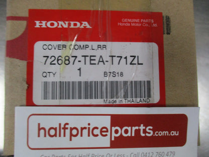 Honda Civic Genuine Rear Left Hand Exterior Door Handle Cover (Rallye Red) New Part