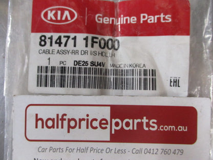 Kia Sportage Genuine Rear Door Inside Handle Cable Assembly New Part