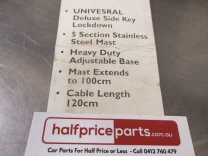 Aerpro Universal Deluxe Side Key Lock Down Antenna New Part