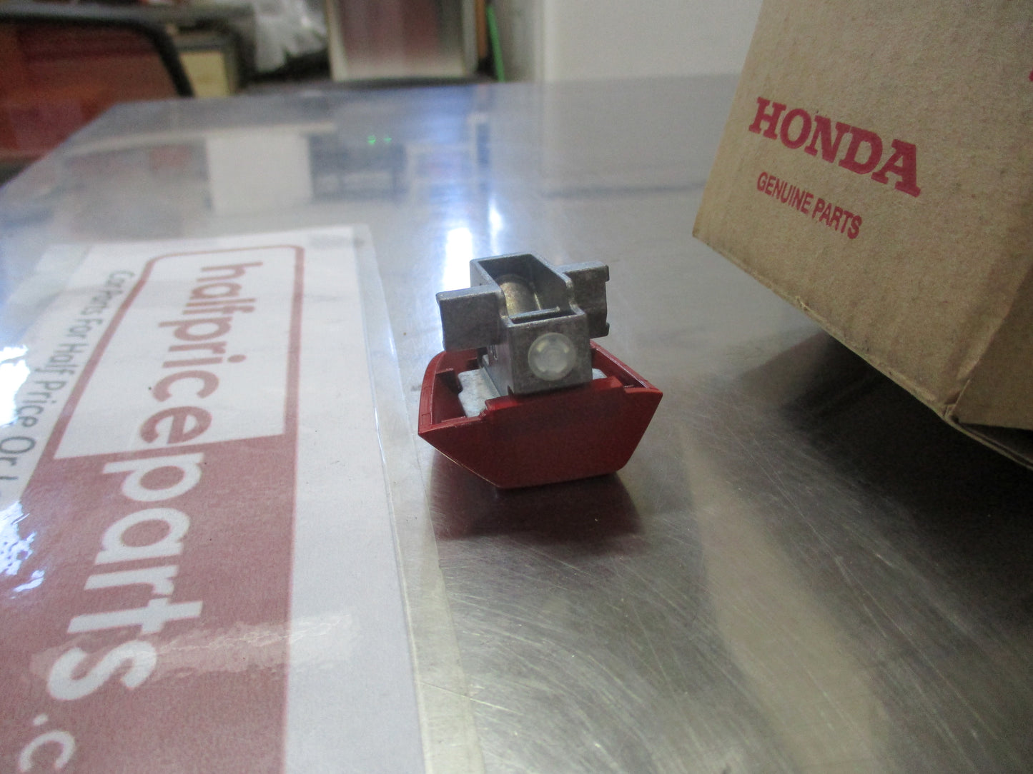 Honda Civic Genuine Front Left Hand Exterior Door Handle Cover (Rallye Red) New Part