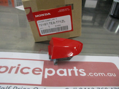 Honda Civic Genuine Front Left Hand Exterior Door Handle Cover (Rallye Red) New Part