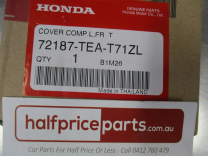 Honda Civic Genuine Front Left Hand Exterior Door Handle Cover (Rallye Red) New Part